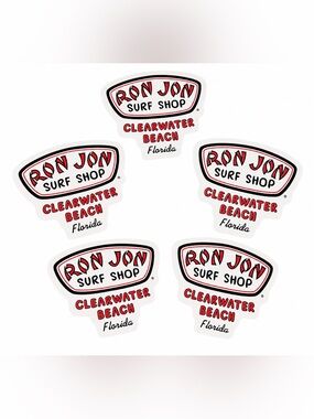 Ron Jon Surf Shop Clearwater Beach, FL - 5 Stickers